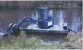 floating excavator